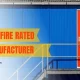 Insulated Fire Rated Door Manufacturer